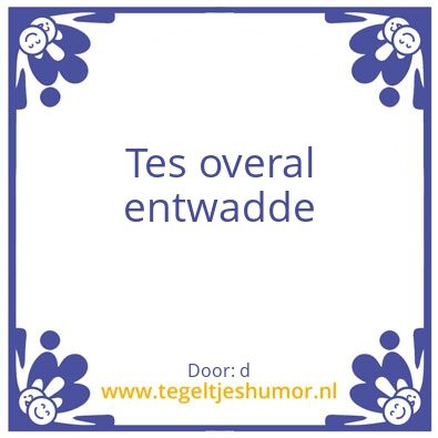 Tegeltje: dd
