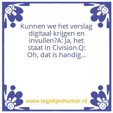 Tegeltje: Digitaal