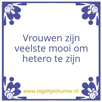 Tegeltje: Een beetje gay is okay