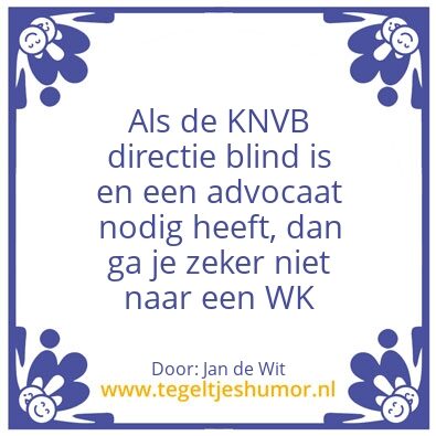 Tegeltje: KNVB