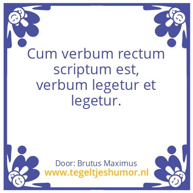 Tegeltje: Waar recht onrecht wordt….