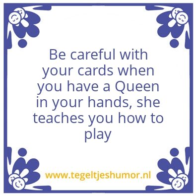 Tegeltje: play cards