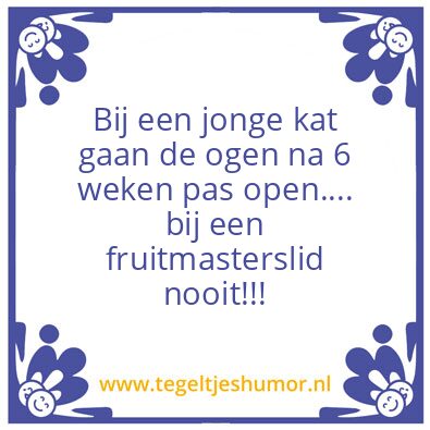 Tegeltje: Fruitmastersleden