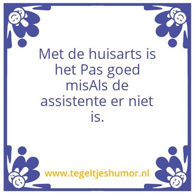 Tegeltje: Huisarts