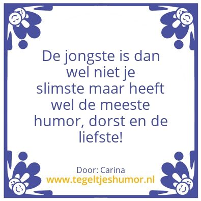 Tegeltje: broer