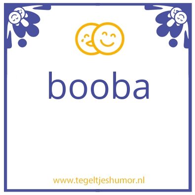 Tegeltje: knker