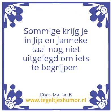 Tegeltje: Marian Borg