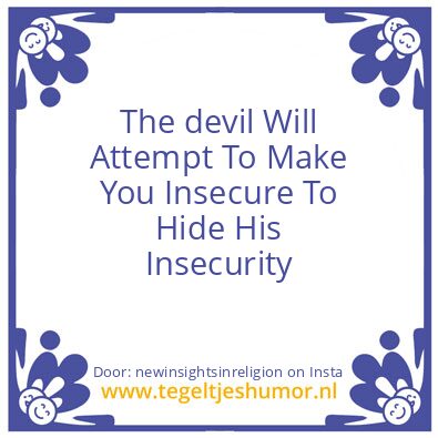 Tegeltje: The devil ..