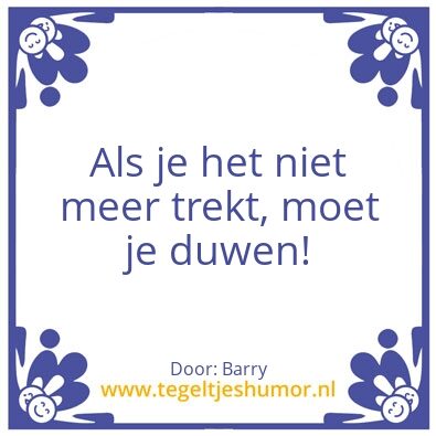 Tegeltje: Trekken of duwen