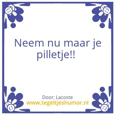 Tegeltje: Je spoort niet