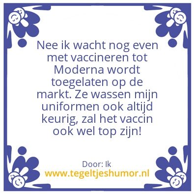 Tegeltje: Moderna