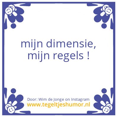 Tegeltje: Kijk even naar mijn account !