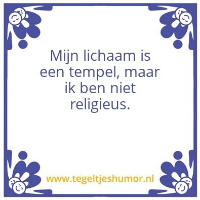 Tegeltje: Tempel