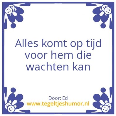 Tegeltje: Tijd
