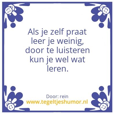 Tegeltje: zomaar