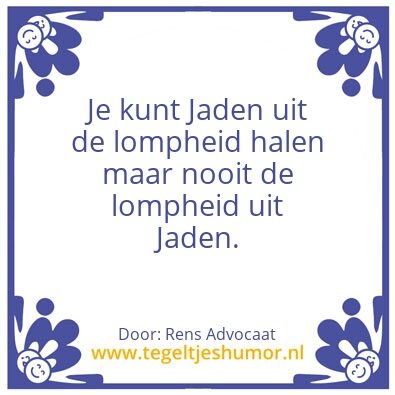 Tegeltje: Jaden