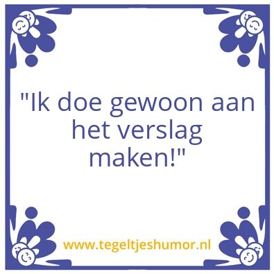 Tegeltje: Tegeltje