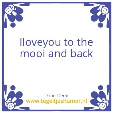 Tegeltje: Love