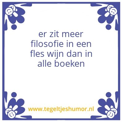 Tegeltje: filosofie