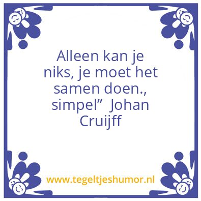 Tegeltje: Samen