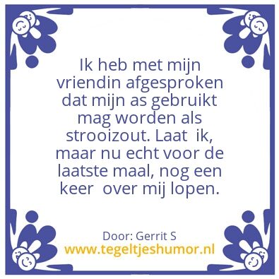 Tegeltje: Ik ben Gerrit