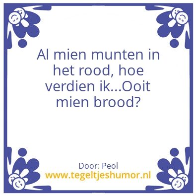 Tegeltje: Peop