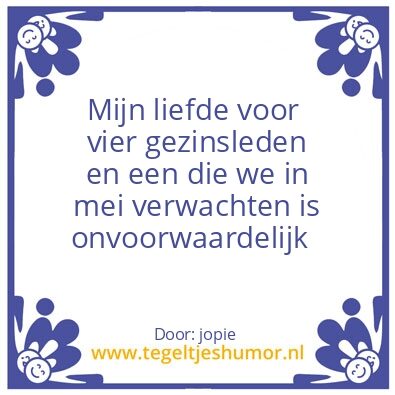 Tegeltje: houden van