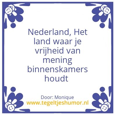 Tegeltje: Vrijheid