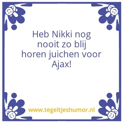 Tegeltje: Een wonder geschiedt ….