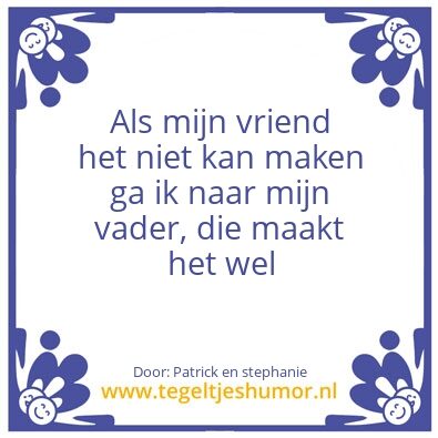 Tegeltje: Vaderdag