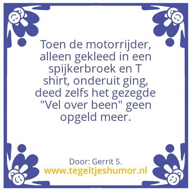 Tegeltje: Ik ben Gerrit.