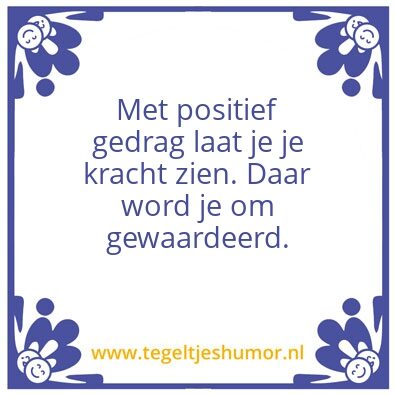 Tegeltje: Kracht