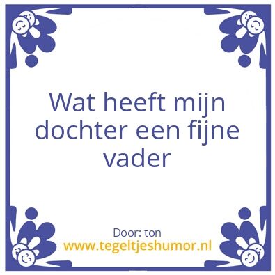 Tegeltje: ton