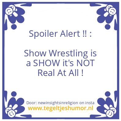 Tegeltje: Stand Up.
