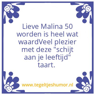 Tegeltje: Malina