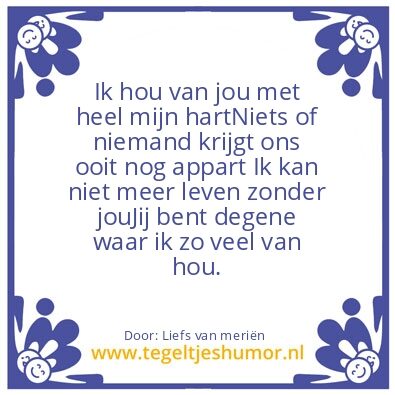 Tegeltje: Lieve Anthony