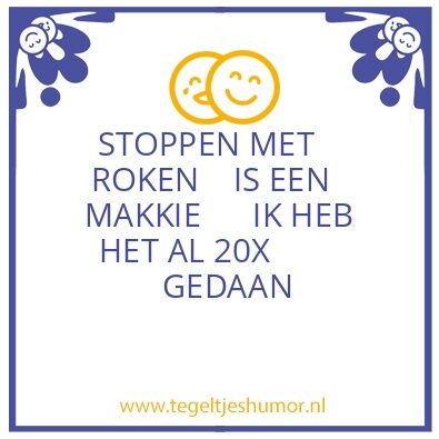 Tegeltje: R O K E N