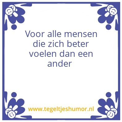 Tegeltje: !