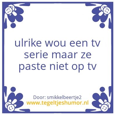 Tegeltje: dikke mensen