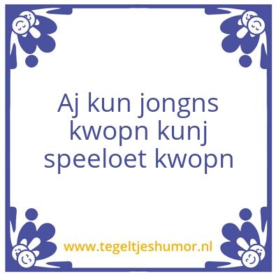 Tegeltje: Test
