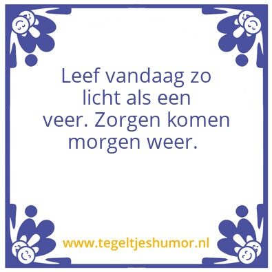Tegeltje: Veer