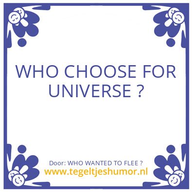 Tegeltje: WHO WANTED TO FLEE ?