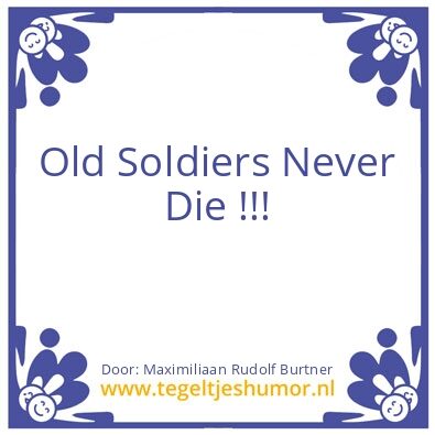 Tegeltje: VETERAAN