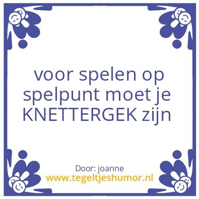 Tegeltje: spelpunt