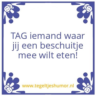 Tegeltje: Beschuitje