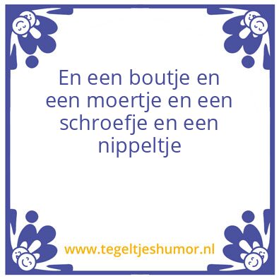 Tegeltje: Op de werkplaats