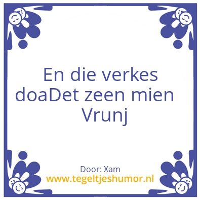 Tegeltje: Spik en Span