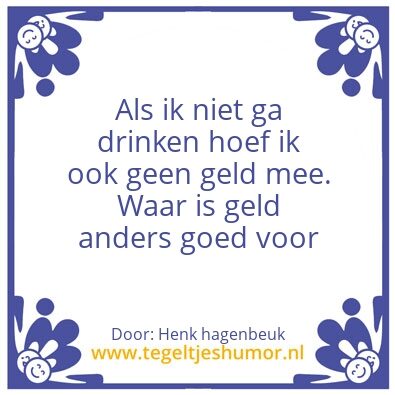 Tegeltje: Geld