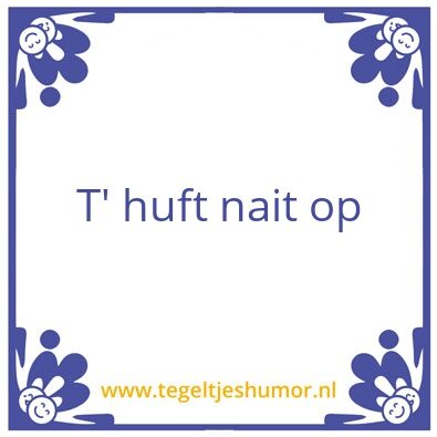 Tegeltje: test