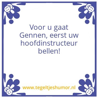 Tegeltje: gennakker